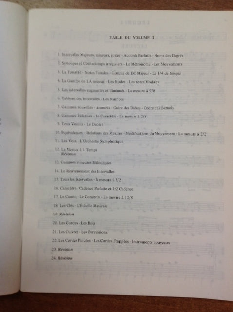 Solfège Intégral Volume 3 Robert Truillard- 3000 partitions, livres et vinyles d'occasion sur notre site internet en vente sur notre site internet gastonmusicclub.fr Gaston Music Store