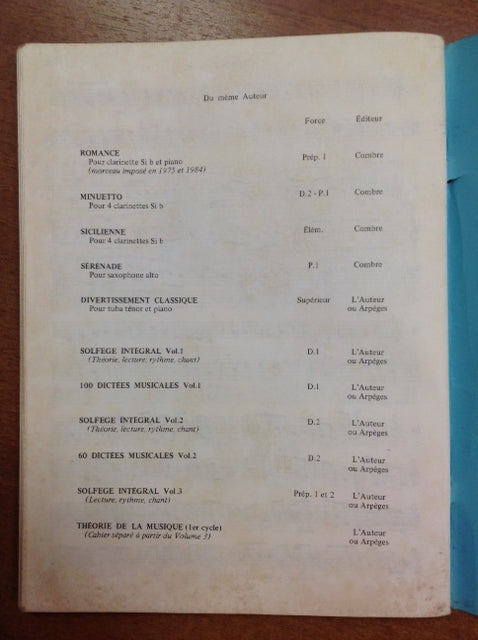 Solfège Intégral Volume 3 Robert Truillard- 3000 partitions, livres et vinyles d'occasion  en vente sur notre site internet gastonmusicclub.fr Gaston Music Store