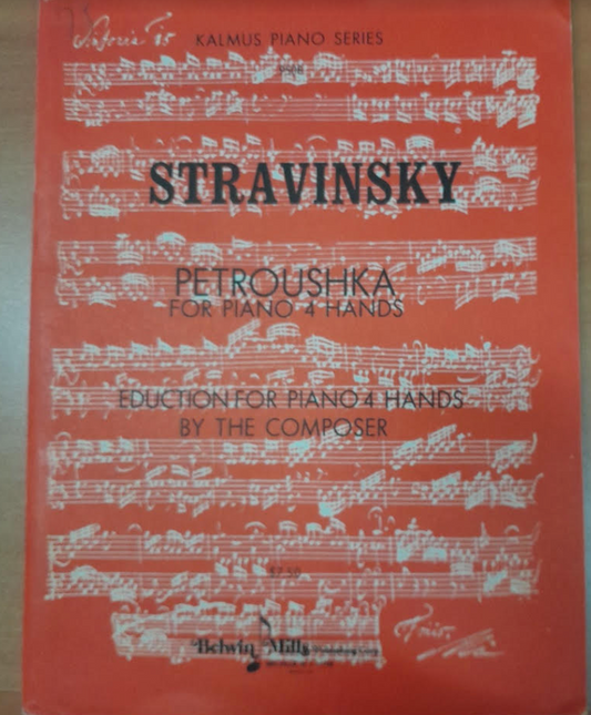 Stravinsky Igor Petrouchka réduction pour piano à 4 mains- 3000 partitions, livres et vinyles d'occasion en vente sur notre site internet gastonmusicclub.fr Gaston Music Store