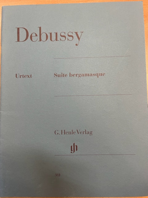 Claude Debussy Suite bergamasque partition piano