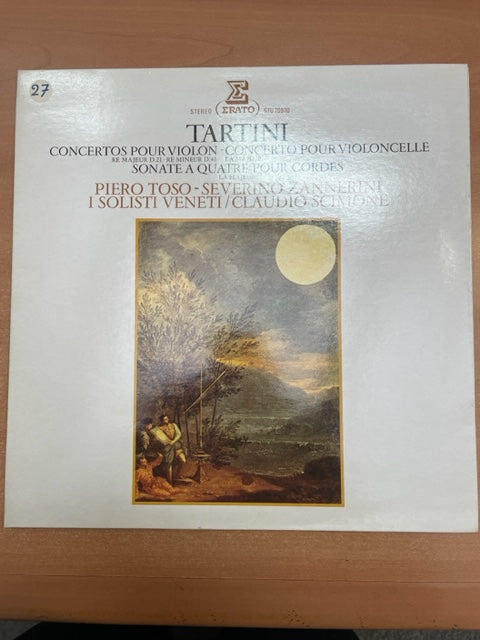 Vinyle Giuseppe Tartini Concertos pour violon D45 & 21 - Concerto en la majeur - Sonate à quatre pour cordes