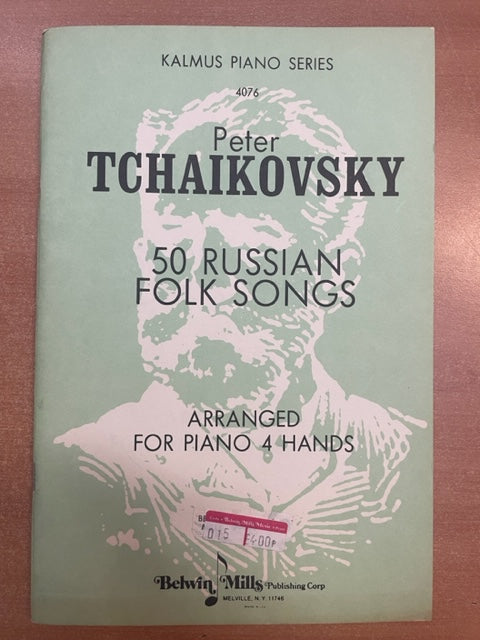 Piotr Tchaïkovsky 50 Russian folk songs pour piano à 4 mains- Venez consulter nos 3000 partitions, livres et vinyles d'occasion sur notre site internet gastonmusicclub.fr Gaston Music Store