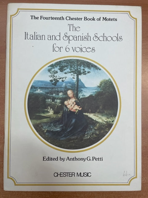 The 4th Chester Book of Motets: The Italian and Spanish Schools for 6 voices- 3000 partitions, livres et vinyles d'occasion  en vente sur notre site internet gastonmusicclub.fr Gaston Music Store