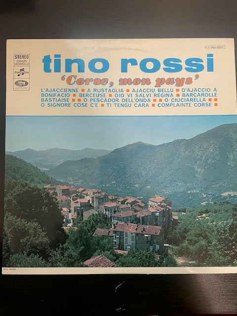 Vinyle Tino Rossi Corse, mon pays!-3000 partitions, livres et vinyles d'occasion en vente sur notre site internet gastonmusicclub.fr Gaston Music Store