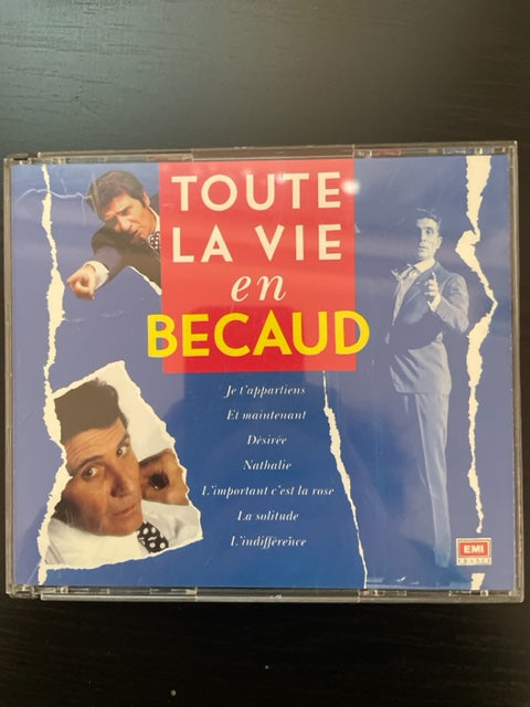 Coffret 2 CD Gilbert Bécaud Toute la vie en Bécaud (2 CD)-3000 partitions, livres et vinyles d'occasion en vente sur notre site internet gastonmusicclub.fr Gaston Music Store