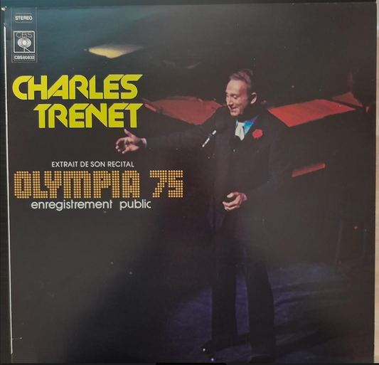 Vinyle Charles Trenet Extrait de son récital Olympia 75 - Enregistrement public -3000 partitions, livres et vinyles d'occasion en vente sur notre site internet gastonmusicclub.fr Gaston Music Store