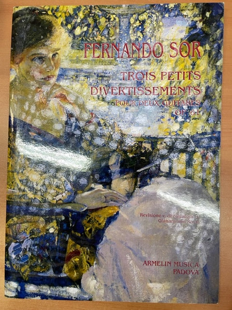 Fernando Sor 3 petits divertissements pour 2 guitares opus 61