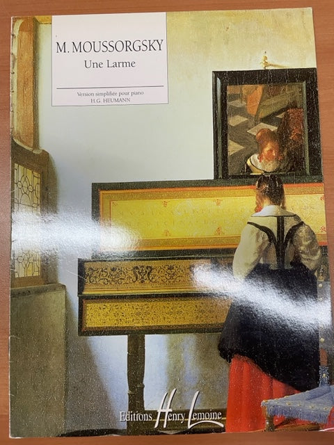 Moussorgsky Une larme partition piano - 3000 partitions, livres et vinyles d'occasion  en vente sur notre site internet gastonmusicclub.fr Gaston Music Store