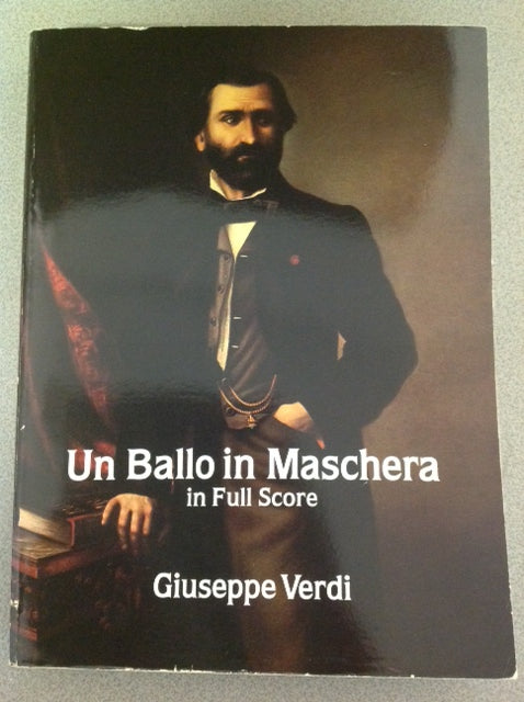 Giuseppe Verdi Un Ballo in maschera conducteur de l'opéra grand format