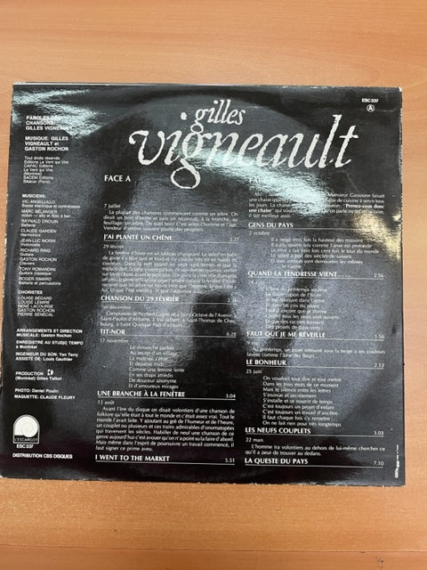 Vinyle Gilles Vignault J'ai planté un chêne...