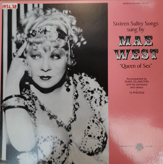 Vinyle 16 Sultry songs by Mae West "Queen of sex"- 3000 partitions, livres et vinyles d'occasion en vente sur notre site internet gastonmusicclub.fr Gaston Music Store