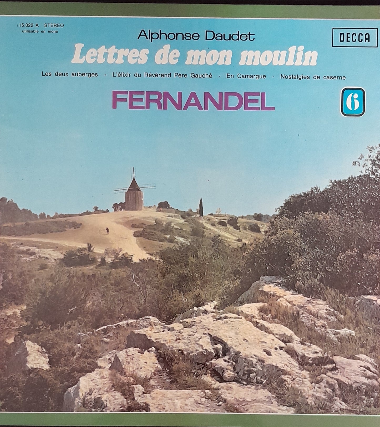 Vinyle 33 tours Fernandel Lettres de mon moulin