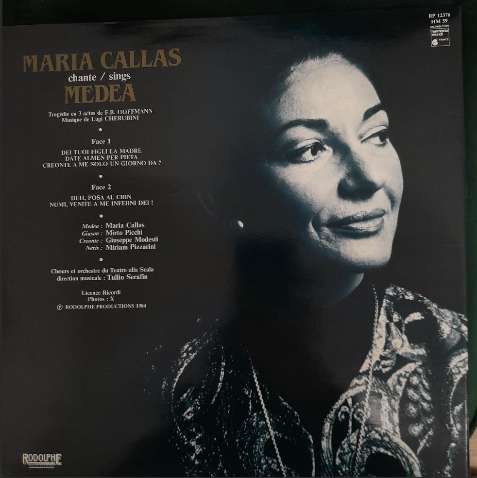 Vinyle Cherubini Maria Callas chante Medea