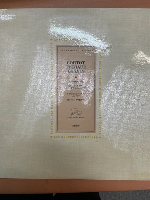 Vinyle Robert Schumann Cortot, Thibaud et Casals