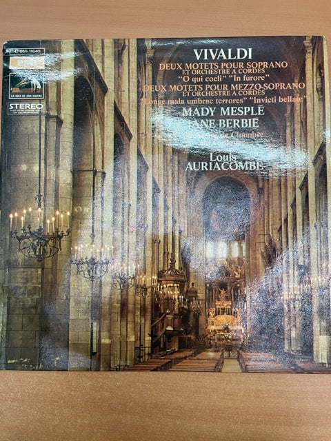 Vinyle Antonio Vivaldi Mady Mesplé, soprano / Jane Berbié, mezzo-soprano