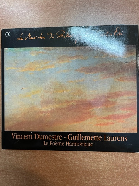 CD Le musiche di Bellerofonte Castaldi Vincent Dumestre, direction