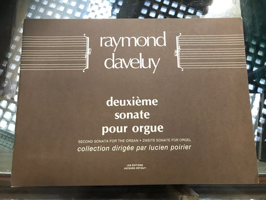 Raymond Daveluy 2e sonate partition pour orgue