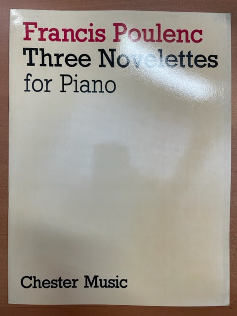 Francis Poulenc Three Novelettes partition piano