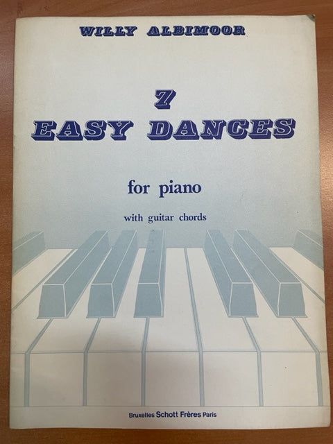 Willy Albimoor 7 easy dances partition piano