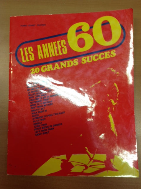 Songbook Les années 60 - 20 grands succès pour Piano voix guitare