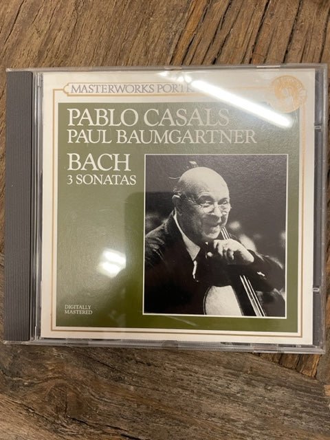 CD J.S Bach 3 Sonates pour violoncelle et piano Pablo Casals