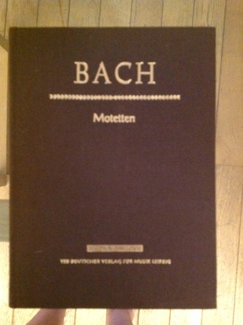 J.S Bach Motetten studen partitur conducteur grand exemplaire relié