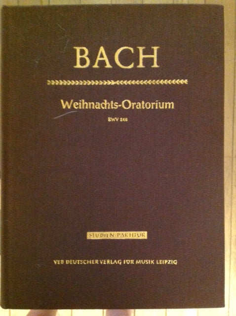 J.S Bach Weihnachts - Oratorium BWV248 Conducteur d'orchestre - exemplaire relié