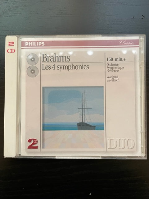 CD Johannes Brahms The four symphonies 2 CD W.Sawallisch, direction