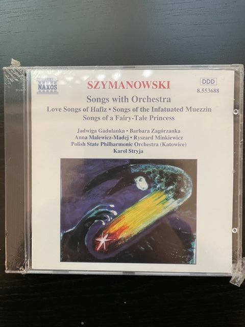 CD Karol Szymanowski Songs with Orchestra Polish State Philharmonic Orchestra