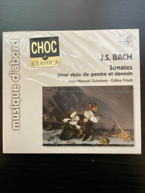 CD J-S Bach Sonates pour viole de gambe et clavecin BWV 1027, 1028,1029,1019