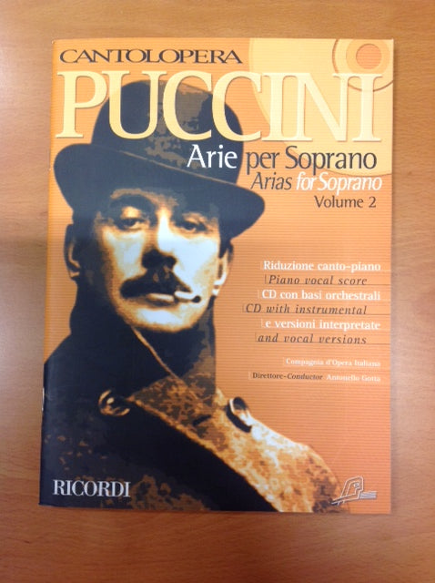 Puccini Arie per soprano volume 2 partition piano voix +CD- 3000 partitions, livres et vinyles d'occasion  en vente sur notre site internet gastonmusicclub.fr Gaston Music Store