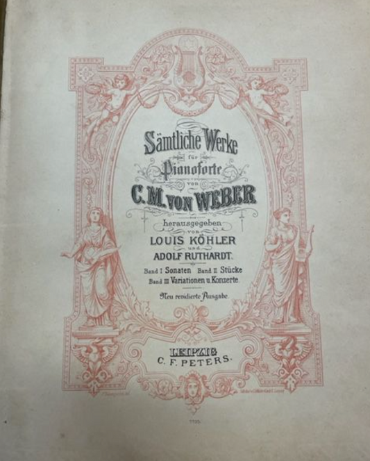 CM von Weber Sämtliche Werke für Pianoforte cahier 1: Sonaten, partition pour piano