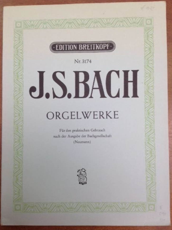 J-S Bach Orgelwerke partition pour orgue