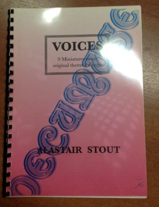 Stout Alastair Voices 9 miniatures on a original theme for organ partition pour orgue