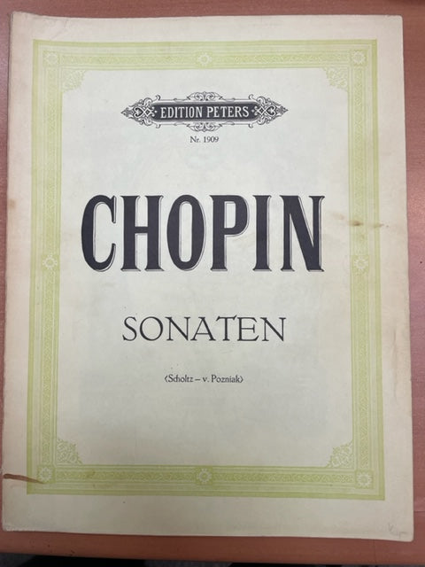 Partition de Frederic CHOPIN Sonaten (op. 4 - 35 -58) pour piano