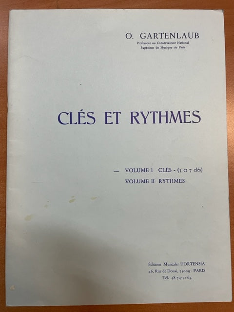 Gartenlaub Clés et rythmes volume 1: 5 et 7 clés