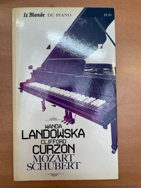 Wanda Landowska et Clifford Curzon Mozart, Schubert et Brahms Livret + 2 CD