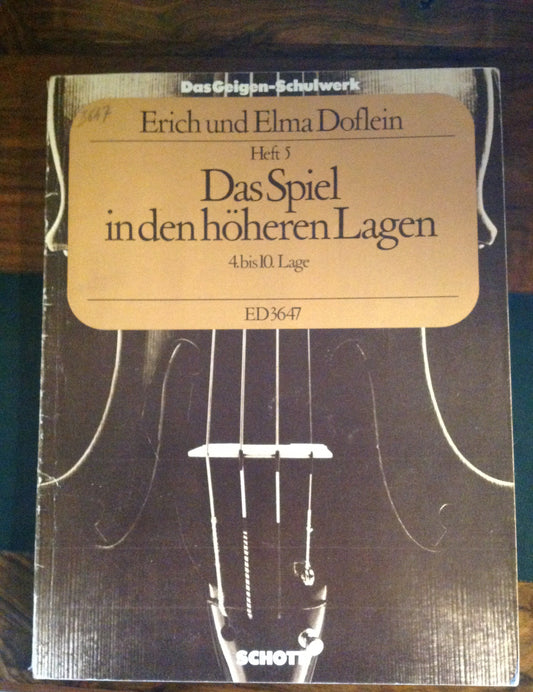 Doflein Elma / Doflein Erich Das Geigen-Schulwerk Volume 5 partition pour violon