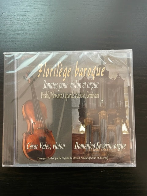 CD Florilège baroque: sonates pour violon et orgue - Vivaldi, Telemann, Caporale, Haendel, Geminiani