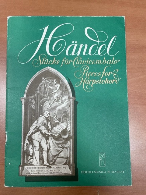 Handel G.F Pieces for harpsichord partition pour clavecin