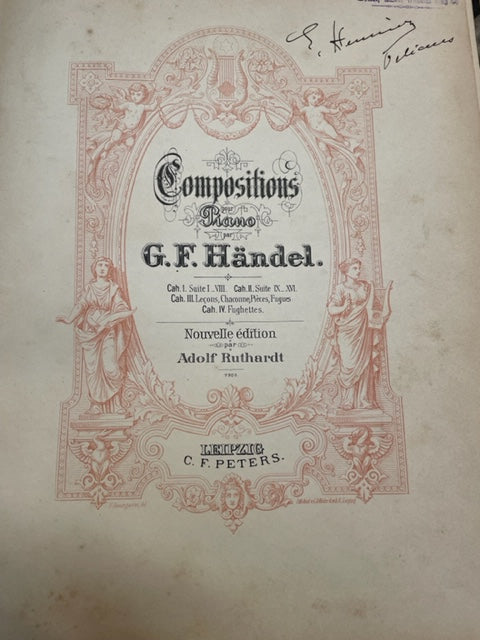 G.F.Händel Compositions pour piano cahier 1: Suites 1 à 8, partition pour piano