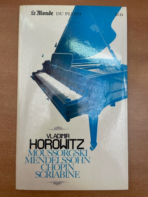 Vladimir Horowitz Moussorgski, Mendelssohn, Chopin, Scriabine livret + 2CD- 3000 partitions, livres et vinyles d'occasion en vente sur notre site internet gastonmusicclub.fr Gaston Music Store