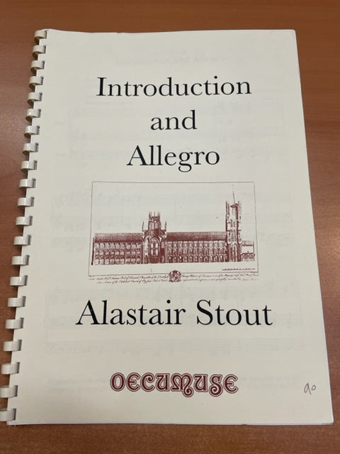 Alastair Stout Introduction and allegro, partition pour orgue