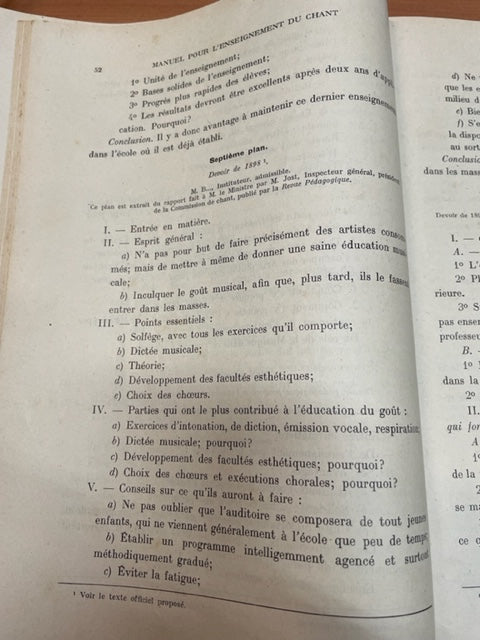 Jumel A. Manuel pour les examens du Certificat d'Aptitude à l'enseignement du Chant et de la Musique