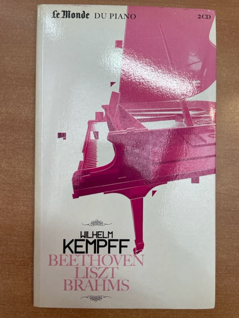 Wilhelm Kempff Beethoven, Liszt et Brahms livret + 2 CD