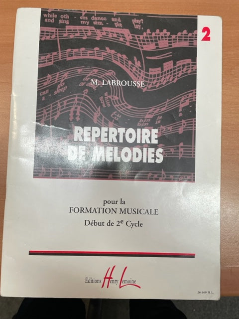 Répertoire de Mélodies Volume 2 Marguerite Labrousse