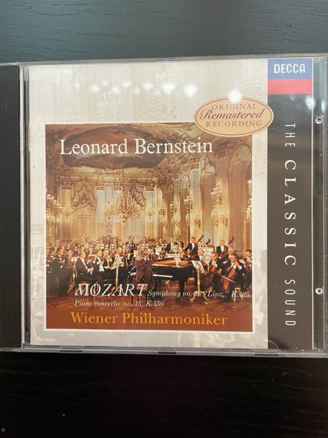 CD Leonard Bernstein, piano et direction Mozart Piano Concerto n°15 - Symphony n° 36