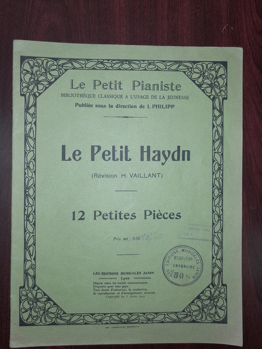 Le petit Haydn 12 petites pièces partition piano