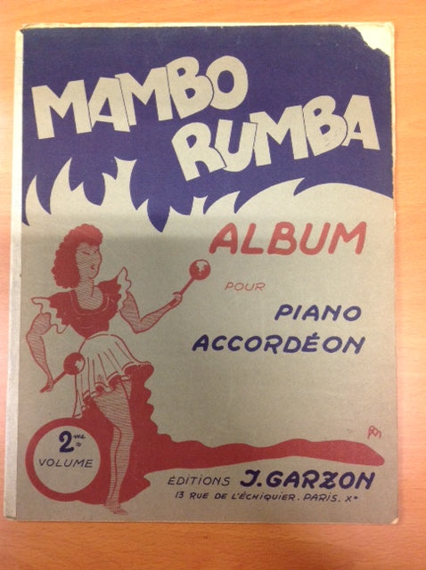 Mambo Rumba 2e volume partition pour accordéon