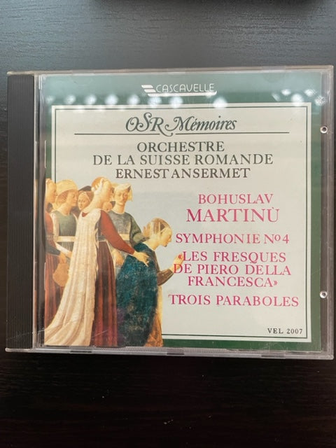 CD Bohuslav Martinu Les Fresques de Piero della Francesca - Symphonie n° 4 - Paraboles